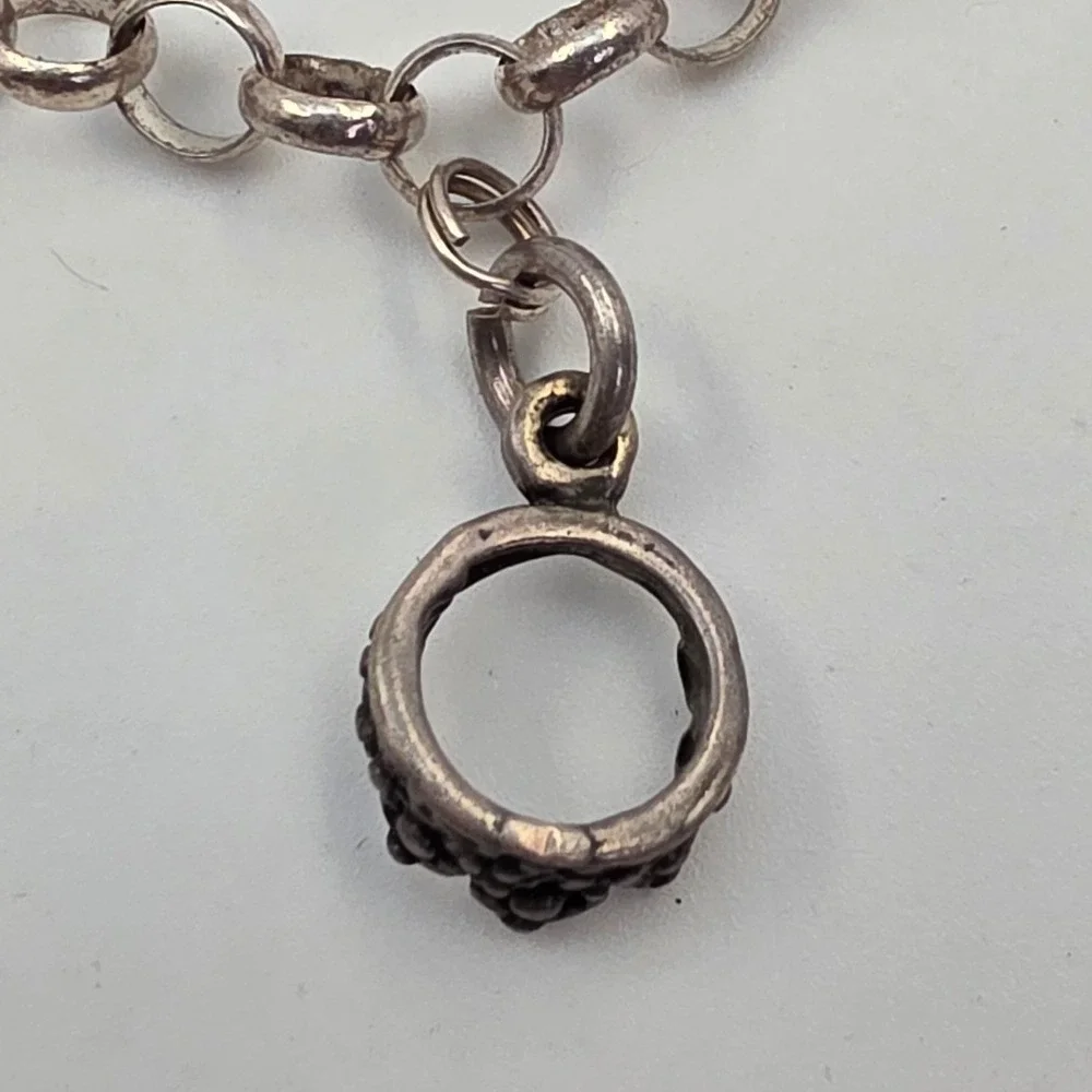 Sterling Silver 925 Charm Bracelet Sweet 16 Daughter Cheerleader Cell Phone 9.9g